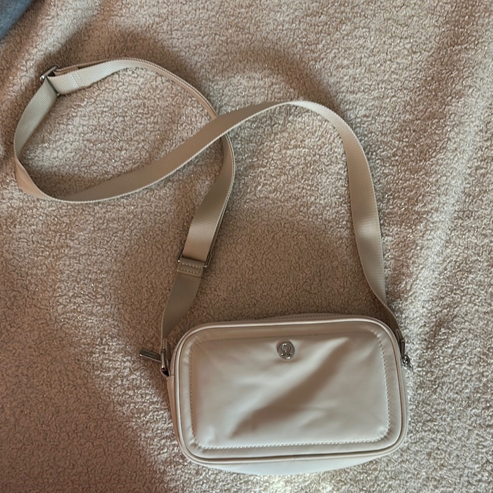 Lululemon Cream Crossbody Bag
